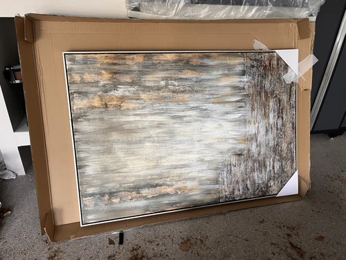 Uttermost Desert Rain Wood and Plastic Hand Painted Canvas in Multi-Color - Picture 1 of 4