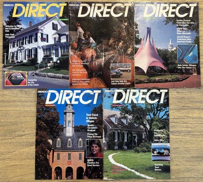 GEICO DIRECT 5 MAGAZINE Lot - 1988-1994 Relic From Alternate Timeline ULTRA RARE