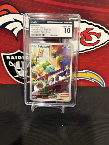 2024 Pokémon Stellar Crown Bulbasaur #143/142 CGC 10 Special Illustration Rare
