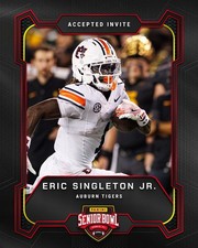 2026 SENIOR BOWL AUBURN TIGERS ERIC SINGLETON ROOKIE SIZE 3X5