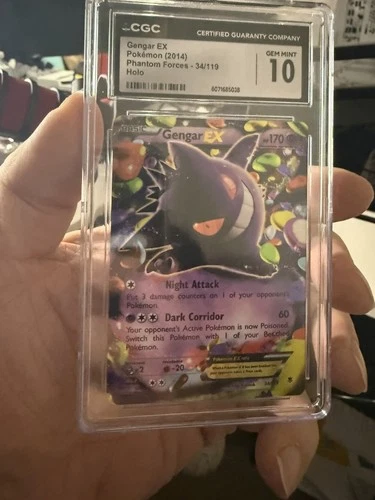 2014 POKEMON PHANTOM FORCES GENGAR EX #34 CGC 10 GEM MINT