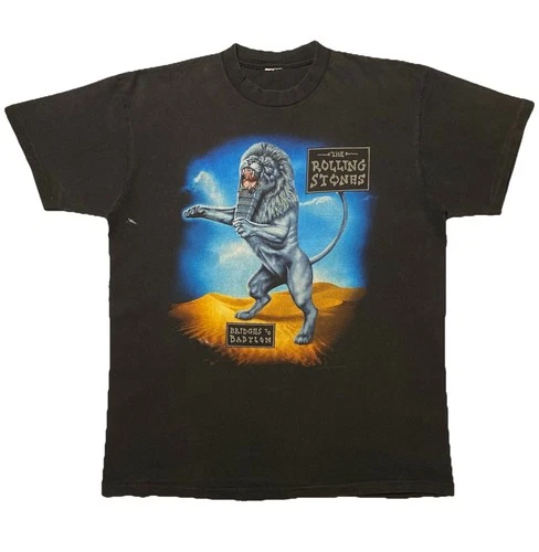 -98 The Rolling Stones Bridges To Babylon World 1990s vintage concert t-shirt, vintage, size XL, single stitch, B+ condition