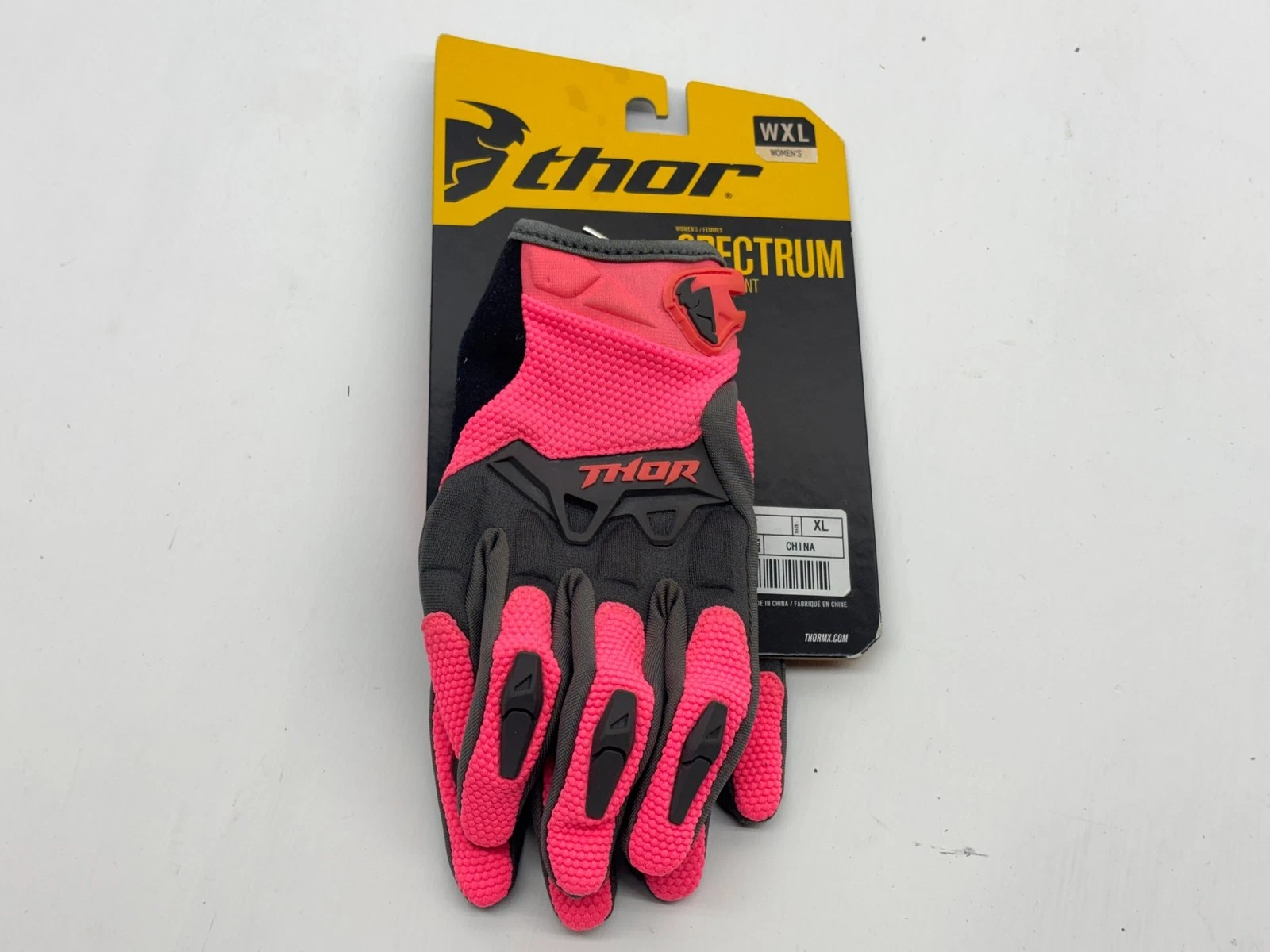 New Thor Men's Gloves X Large Black Pink XL Riding Hand Gear Protection MX