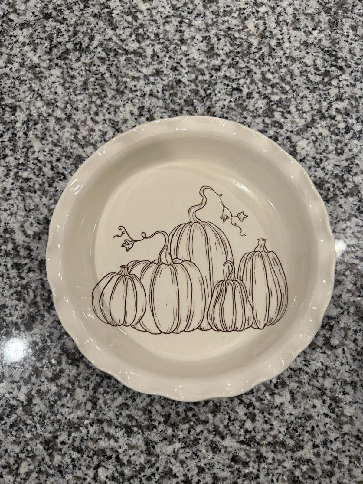 Wormwood And Honey Pottery Fall Harvest Pie Plate
