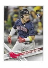2017 Topps YOAN MONCADA RC Boston Red Sox card 210 BLUE JERSEY