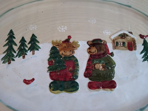St Nicholas Square 18" Serving Platter - Picture 3 of 12