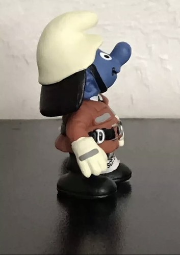 Smurfs Fireman Smurf Firefighter 20465 Rare Vintage Figure Leg Tag Figurine Peyo - Picture 4 of 7