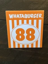 WHATABURGER TABLE TENT No. 88 CARD TEXAS HAMBURGER RESTAURANT # 88 CeeDee Lamb