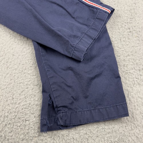 Diesel Pants Mens 30x26 Peacoat Blue P-tucs Tape Trousers Chino - Picture 2 of 13