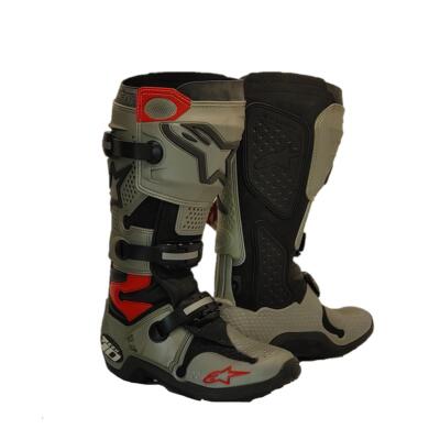 Alpinestars Stiefel Tech 10 Silber Moto Cross Enduro