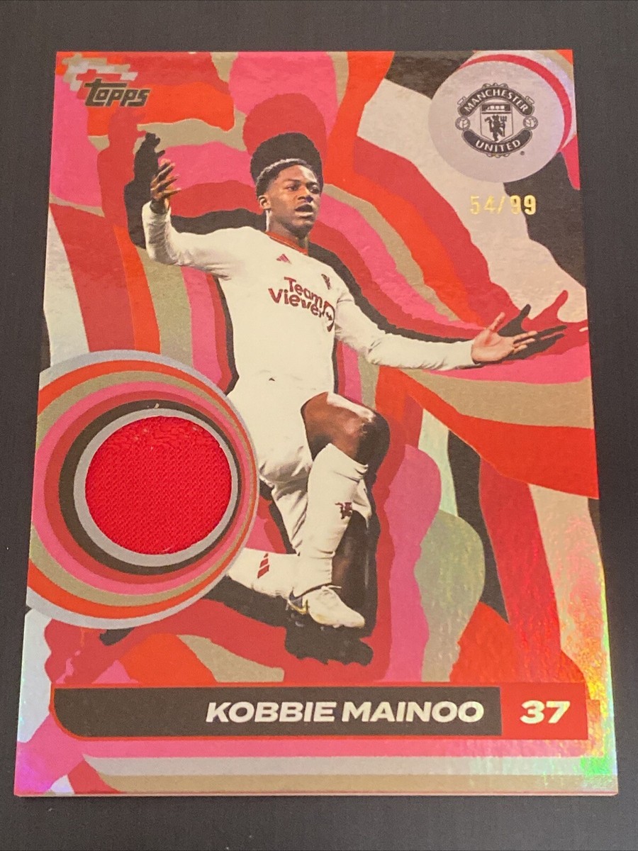 KOBBIE MAINOO ToppsJapaneditionトーディングカード Topps Manchester United Team Set 2025 Kobbie Mainoo Match Worn