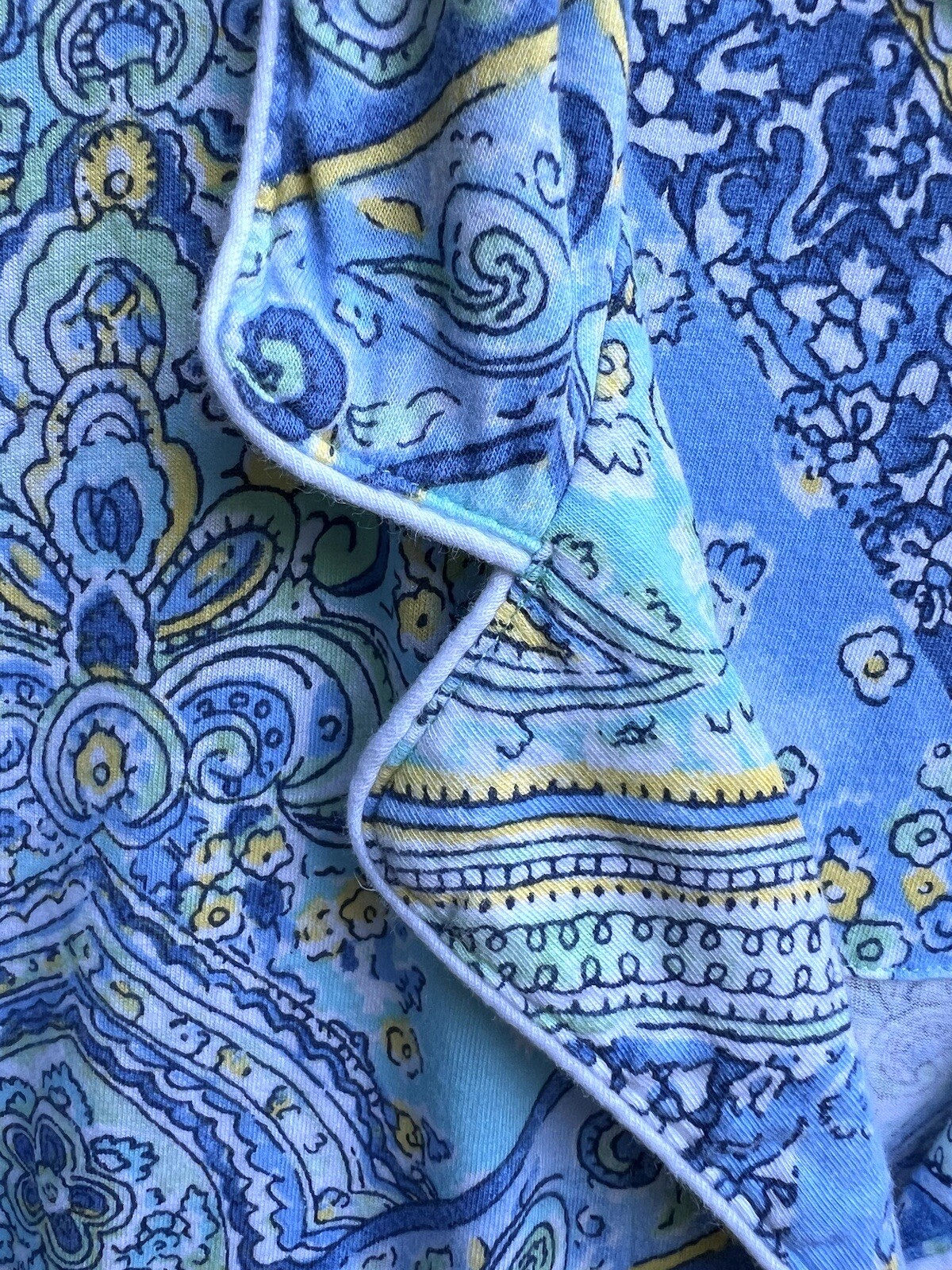 LRL Ralph Lauren Black Label Sz M Paisley Women’s Script Logo Pajama Shorts Set thumbnail 4