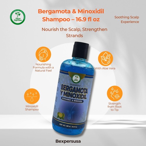 Minoxidil 5% Shampoo for Men Hair Regrowth, Reactivates Hair Follicles, 630 ml - Picture 6 of 7