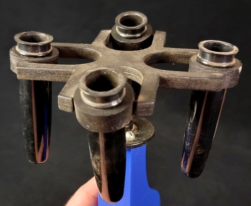Hand Powered 4 Tube Mechanical Centrifuge w 15 ml Glass Tubes - Picture 4 of 8