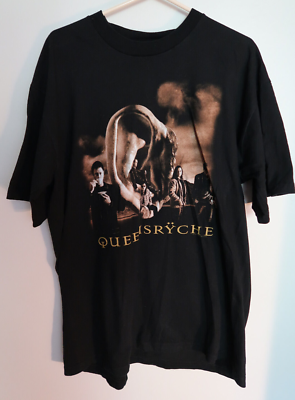 90s queensryche USA製 ワールドツアーTシャツ GIANT Queensryche Concert T-Shirt Black XL Giant Tag World Tour 1997