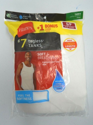 White Tank Top Ribbed Undershirt 