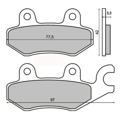 Bremsbeläge Hinten Silence S01/S02/S02 Ls Electric / Seat MO