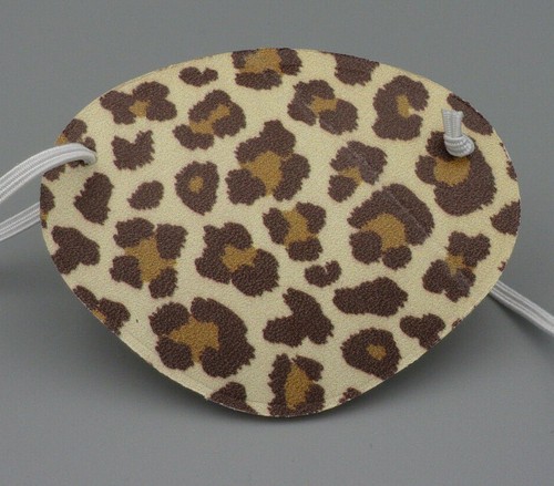 World's Best Eye Patch Embossed Leather Animal Pattern A-8 Replaceable Elastic - Picture 12 of 16