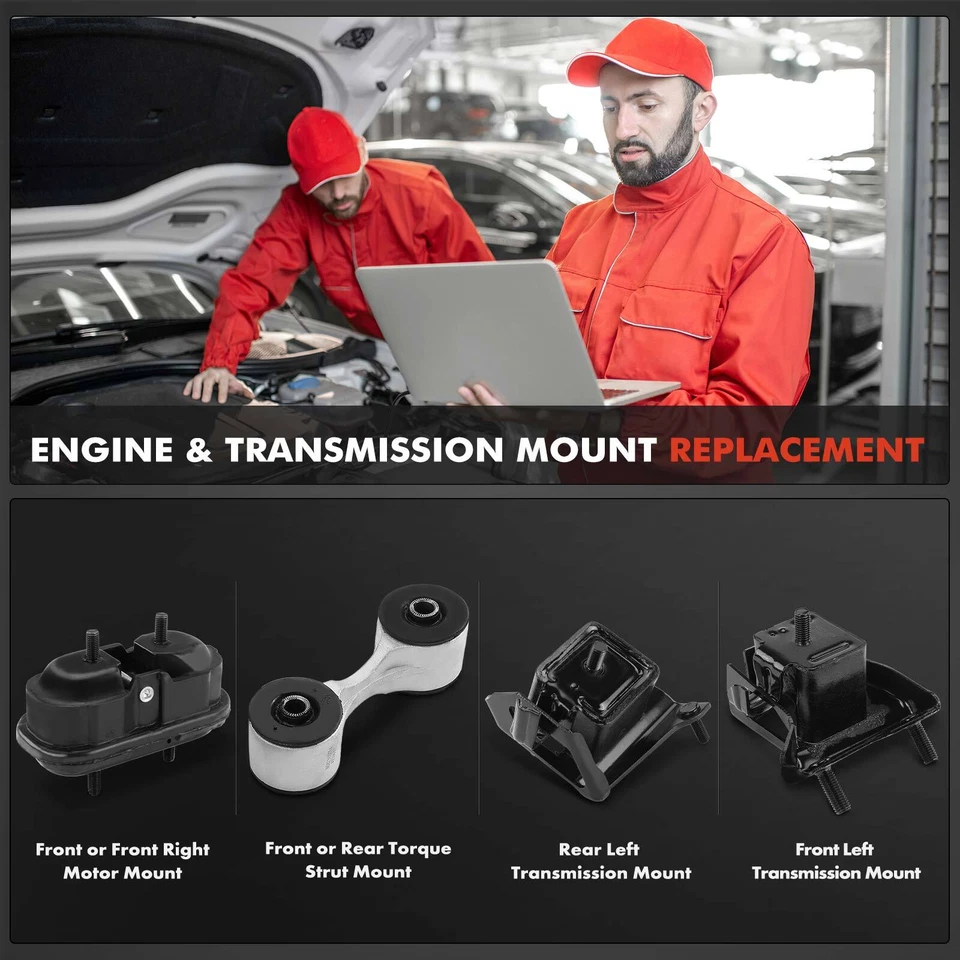 4x Motor de motor y transmisión y montaje de puntal de par para Buick Century Chevy Olds Foto 2 de 4