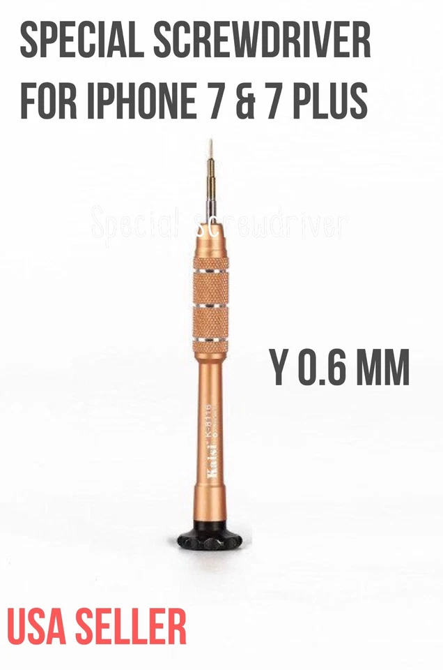 Destornillador de metal tripunto Y0,6 mm para iPhone 7 16 15 XS 11 12 13 14 SE pro max 8 Foto 2 de 4