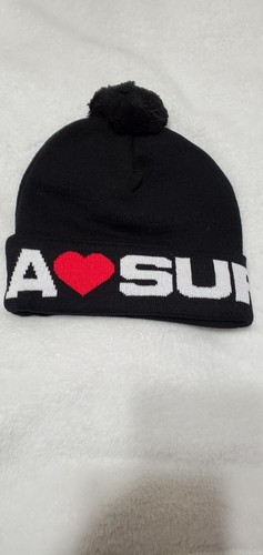 SUPREME/ LOVE SUPREME BEANIE BLACK OS FW20 WEEK 3 AUTHENTIC (IN HAND) NEW - Picture 3 of 3