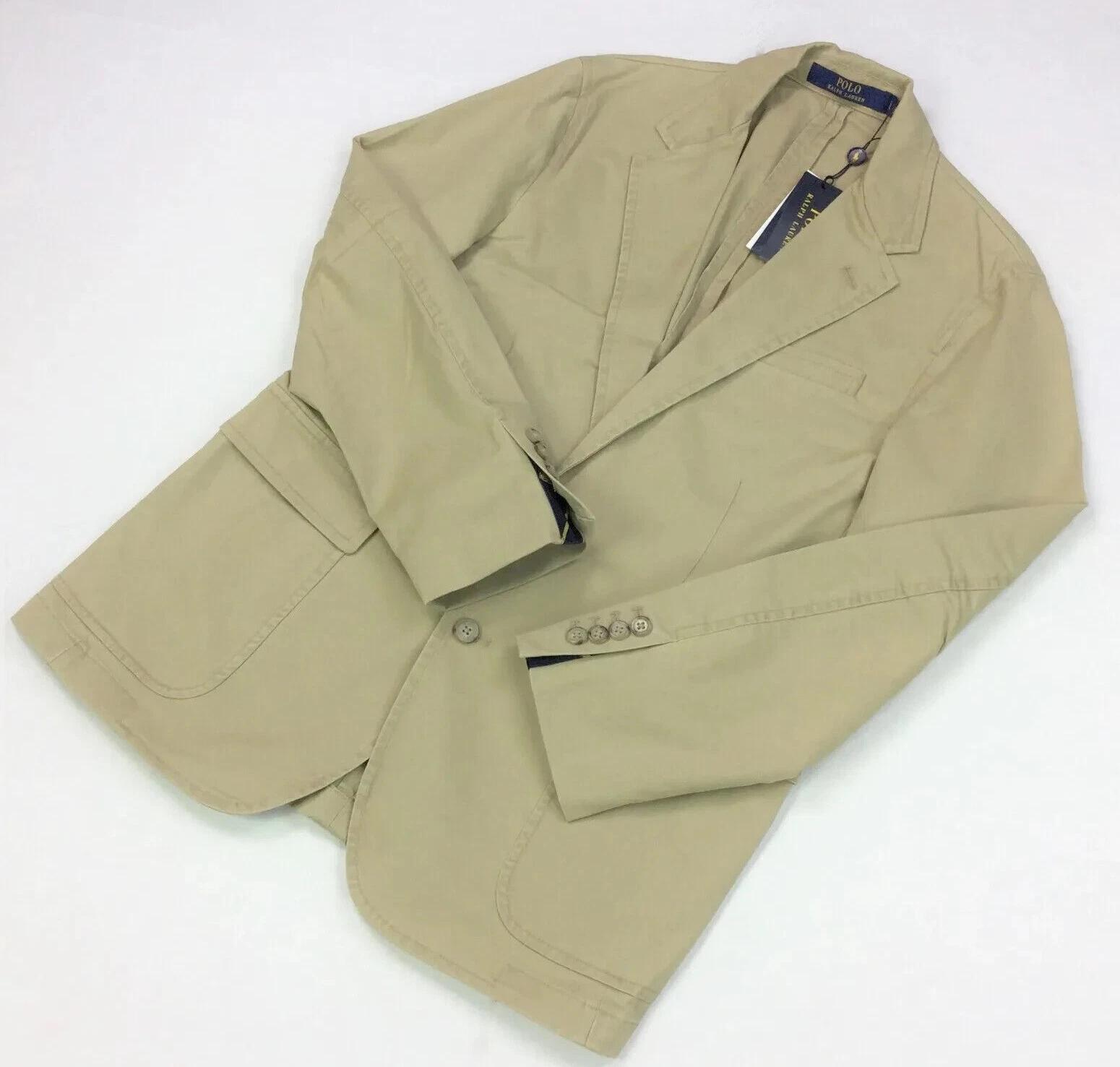 Polo Ralph Lauren Stretch Cotton Chino Preppy Blazer Jacket Sport Coat Gentleman image 1
