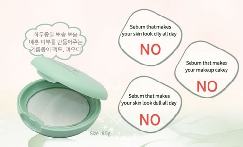 INNISFREE Kein Talg-Mineralpakt 8.5g Öl-Kontrolle-lichtdurchlässiges Pulver - Bild 8 von 12