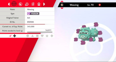 Pokemon Schwert & Schild Shiny Weezing 6IV Max EVs