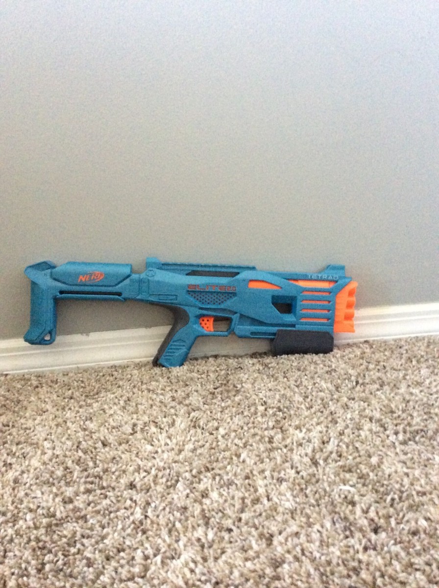 Elite 2.0 tetrad Nerf/ common teal/ neon orange/ spring powered
