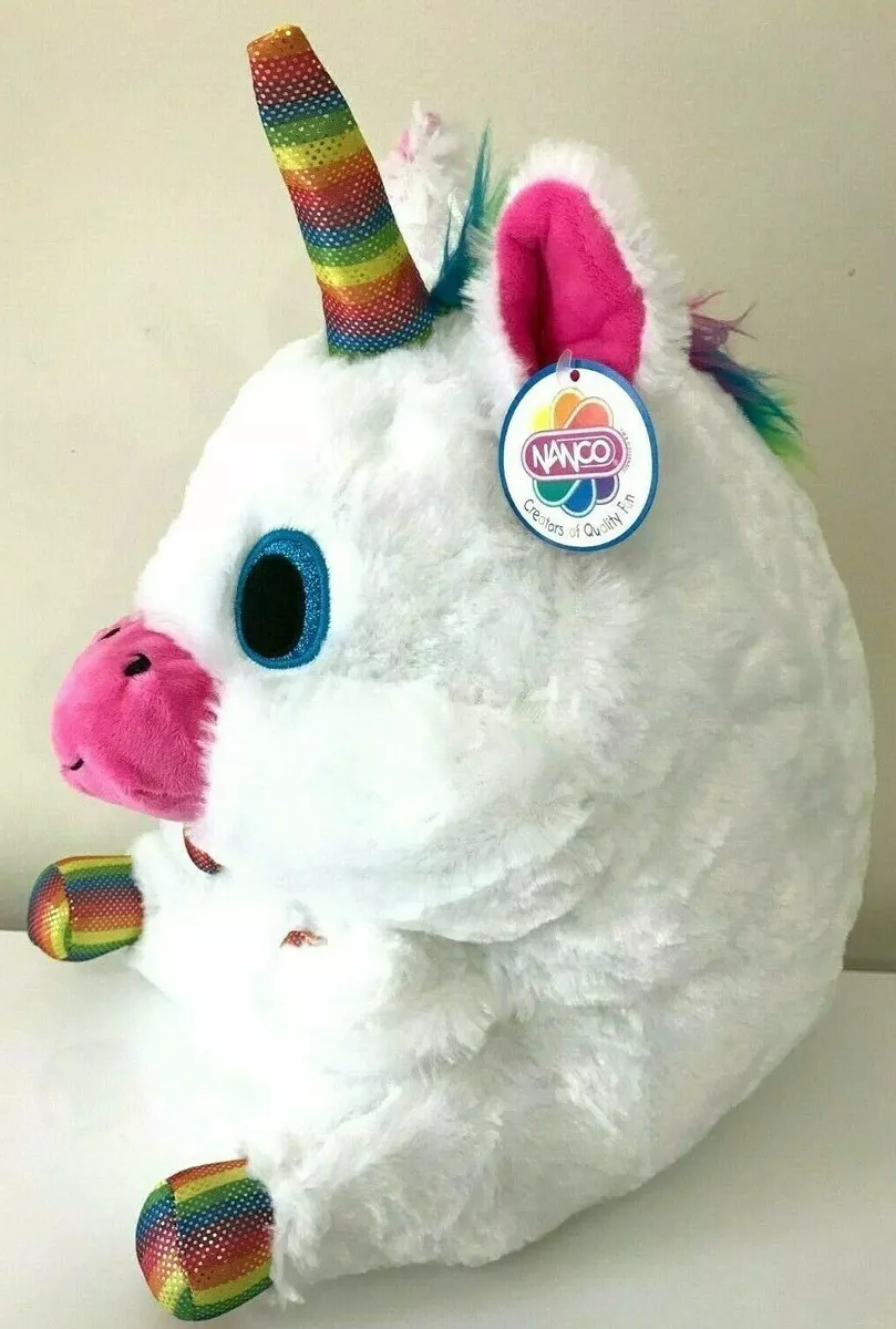White Unicorn Plush Extra Large 15 . Super Soft. Nanco. Belly