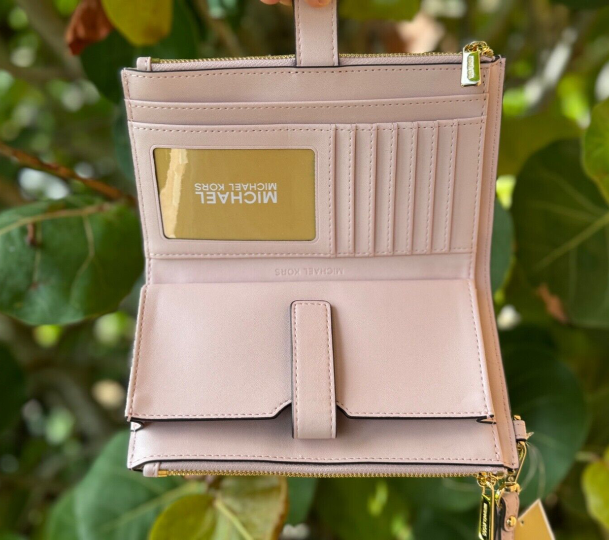 Michael Kors Jet Set Travel Large Double Zip Phone Wallet MK