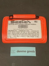 Pete Rickard's Vinyl License Holder - Bright Orange - 154D