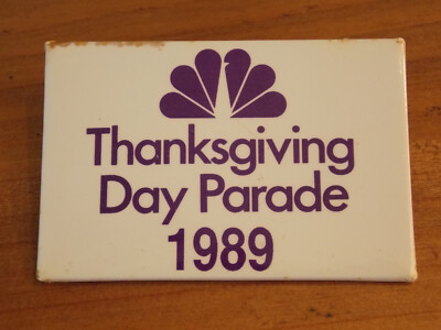 1989 Macy's Thanksgiving Day Parade Employee Pin Button 