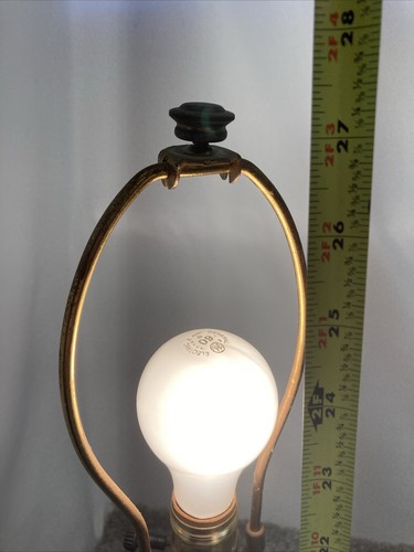 Vintage Country Flowers Water Pitcher Basin Table Lamp Forget Me Nots Works - Picture 15 of 18
