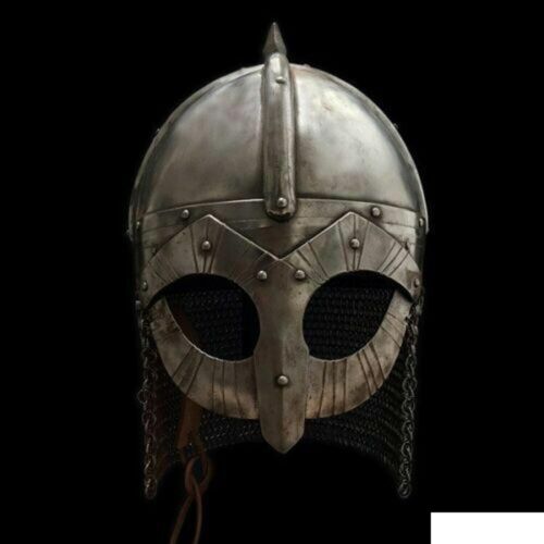 Medieval Viking helmet Gjermundbu helmet Viking period helmet vendel Troy Sugarr