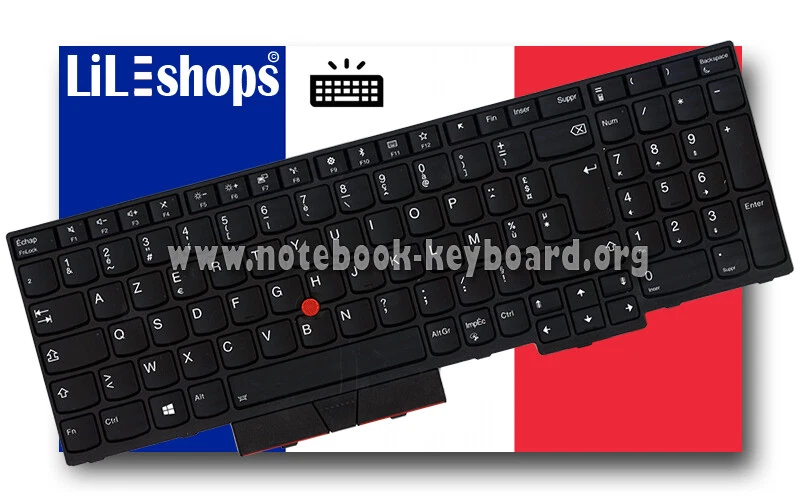 Clavier Français Original Pour Lenovo ThinkPad P52 20M9 20MA / P53 20QN 20QQ - Photo 2/2
