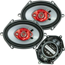 Pair of 5x7/ 6x8 in 3-Way 350 Watts Coaxial Car Speakers 4-Ohm (2 Speakers)