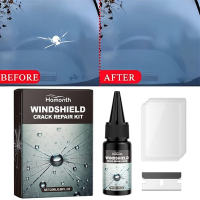#ad Automotive Glass Repair Kit Fluid Fix Car Windshield Resin Chip Crack Tool $23.97