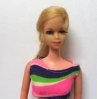 Vintage 1967 Twist 'N Turn Stacey Blonde Doll # 1165 w Org Two Piece Swim Suit