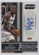 2014-15 Panini Threads Signage 17/49 David Robinson #49 Auto HOF pu3