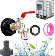 Cisterna Acqua 1000 Litri, 3/4 Serbatoio,Rubinetto Giardino,Tappo per Cisterna 1