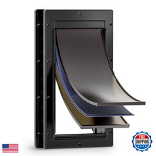 Petcoming 3-Flap Dog Door Large Doggy Door Doggie Door For Install In Interior
