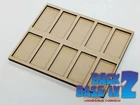 25mm x 50mm to 30mm x 60mm MDF Adaptor Converter Tray for Wargaming Miniatures