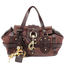 Chloe Kerala Leather Handbag Horse Charm Brown Gold HDW Authentic