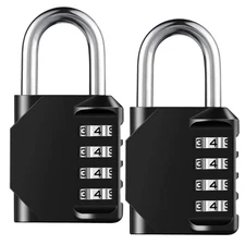 1 pc 4 Digit Resettable Combination Padlock Waterproof Heavy Duty Lock