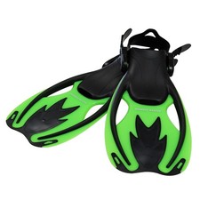Swimming Snorkeling Fins   Adjustable Swim Flippers, Lightweight Open Heel De...