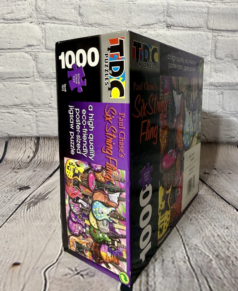 TDC Paul Chase's Six String Fling 1000 Piece Jigsaw Puzzle New Unopened Complete - Image 4 of 4