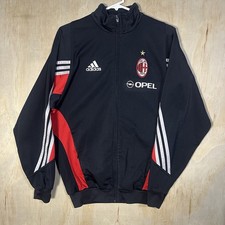 Vtg Adidas 2003/04 AC Milan Track Jacket Training Futbol Kit Bloke Soccer S/M