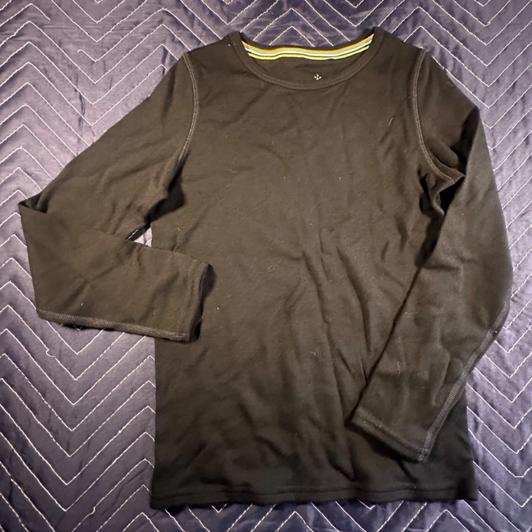 Smartwool Merino 250 Black Base Layer Long Sleeve Top Wool Mens Medium