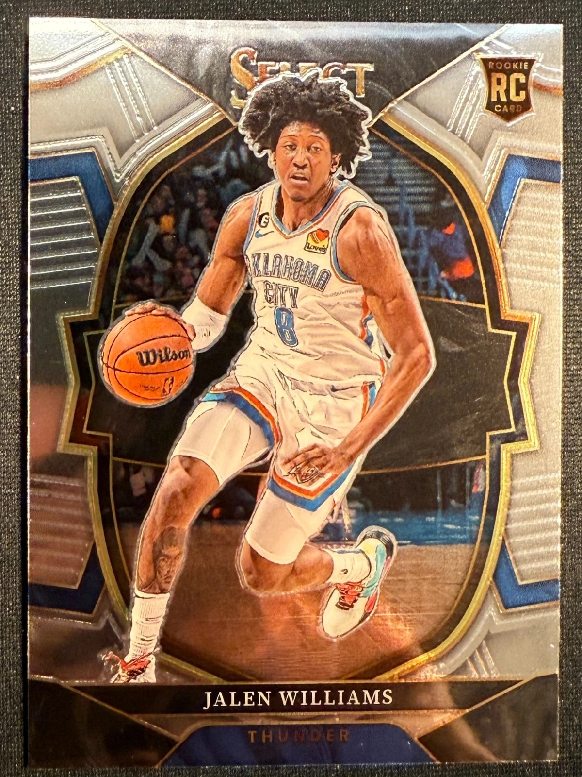 Jalen Williams 2022-23 Panini Select RC Rookie Concourse Level Base THUNDER 1